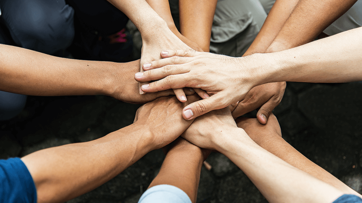 Teamwork makes us strong. Together we are strong.