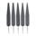 DORO® Blade Set, Conical, 152 mm, Black Coated, 5 pcs.